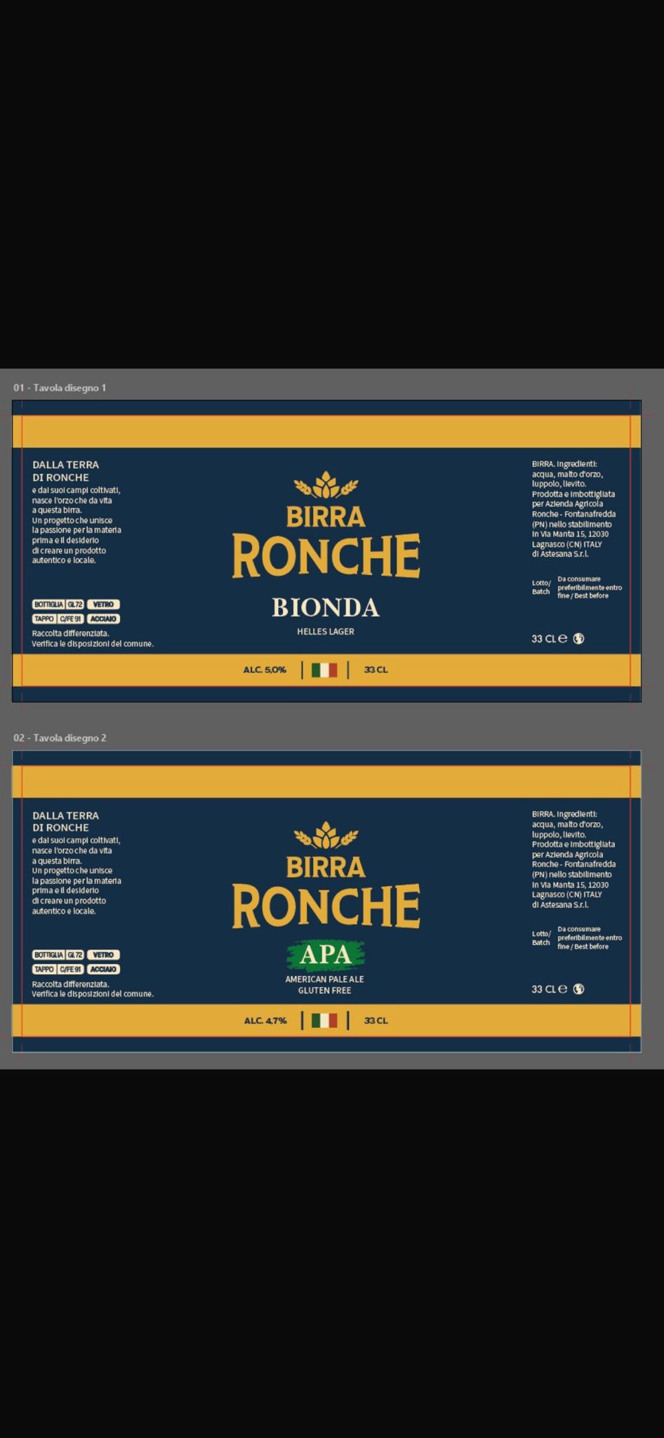 Etichette Birra Ronche
